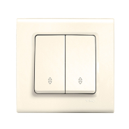 Вимикач 2 кл. прохідний VIKO LINNERA, 90401017, крем