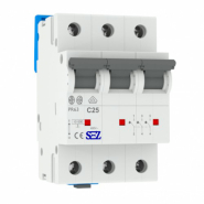 Автоматичний вимикач SEZ PR 63, 3P, 25А С, 10кА