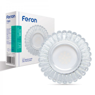 Светильник точечный Feron 7301, MR-16, G5.3, прозрачный, LED подсветка, 4000K, 5521