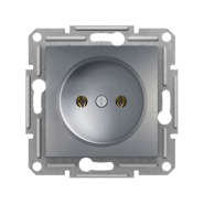 Розетка без заземлення Schneider Electric ASFORA, сталь, EPH3000162