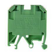 Клеммник винтовой JXB-4х35 зелёный, АСКО-УКРЕМ, A0130010012