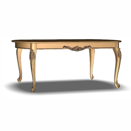 Стол обеденный раскладной Мебус Империя (1900(+500)х1000х790мм), дуб