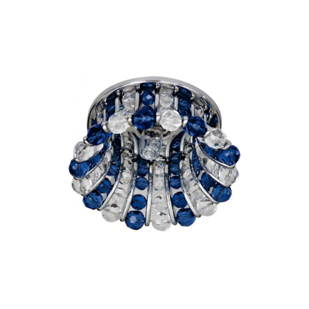 Светильник точечный Feron СD2120, MR16, GU5.3, 50W, прозрачный/синий/хром - 1