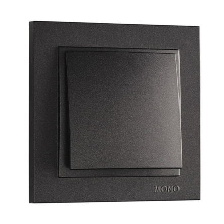 Выключатель 1 кл. Mono Electric, DESPINA, графит, 102-202025-100 - 1