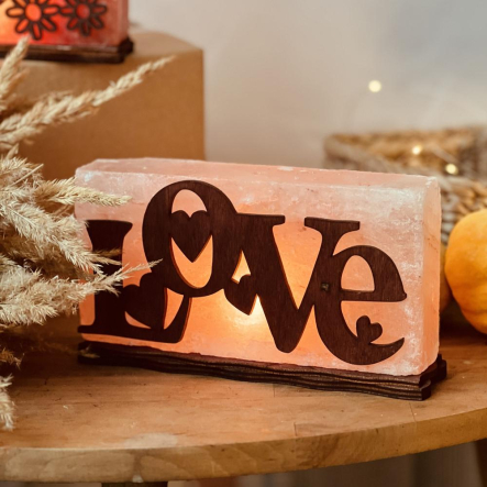 Соляной светильник «Любовь» 2кг