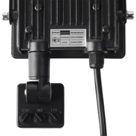 Прожектор LED ENERLIGHT MANGUST 30W, 6500K, IP65, 2400Лм, с датчиком