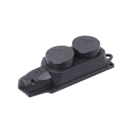 Колодка для подовжувача 2-місна РБ32-1-0м, із захисними кришками, IP44, ОМЕГА IEK PKR62-016-2-UA