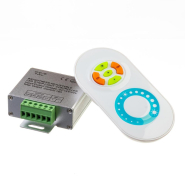 Диммер светодиодный 18А радио сенсорный 5 кнопок белый 216W/12-24V AVT