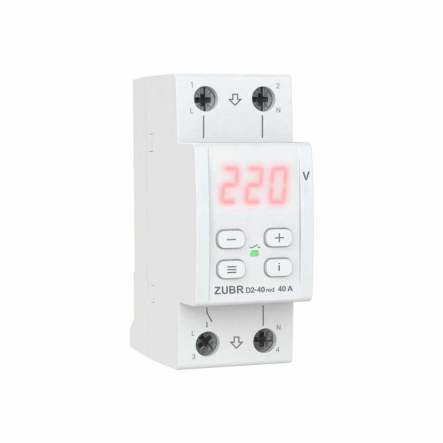 Реле напряжения ZUBR&nbsp;D2-40 red, 40A, компактное - 1