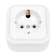 Розетка GISelt Premiera 1-я c з/к наружная IP20, G 8003-42