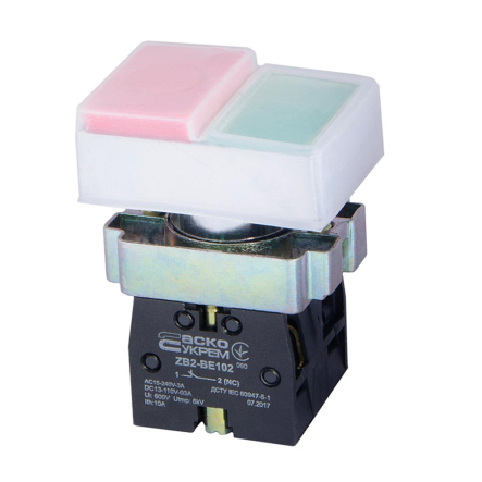 Кнопка "СТАРТ/СТОП" ХВ2-ВL9425, IP65, АСКО-УКРЕМ A0140010014 - 1