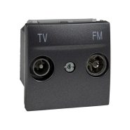 Розетка телевизионная ТV+FM индивидуальная Schneider Electric Uniсa MGU3.451.12