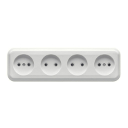 Розетка GISelt Premiera, 4-я без з/к, наружная, IP20, G 8003-67