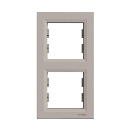 Рамка 2-постовая, вертикальная, Schneider Electric ASFORA, бронза, ЕРН5810269 - 1