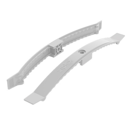 Кабельний затискач під дюбель (саморіз) РA 242мм, сірий (10шт) на 16проводів - 1