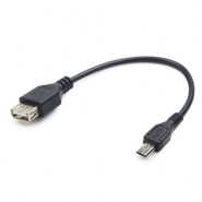 Кабель Cablexpert A-OTG-AFBM-03 OTG USB 2.0, A-мама/miсro B-тато, 0,15 м