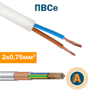 Провід з'єднувальний ПВСе, 2 * 0,75 кв.мм., екранований