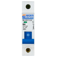 Автоматичний вимикач АСКО-УКРЕМ ВА-2017/B 1р, 6А, A0010170049