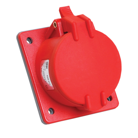 Розетка встраиваемая IEK MAGNUM ССИ-425 32А-6ч/200/346-240/415В, 3Р+PЕ+N, IP44, PSN42-032-5 - 1