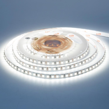 Светодиодная лента белая холодная 12V smd3528 120Led/м 9,6W/м IP20 AVT New - 1
