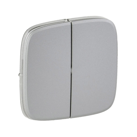 Клавіша 2-кл. вимикача Legrand Valena Allure, 755027, алюміній - 1