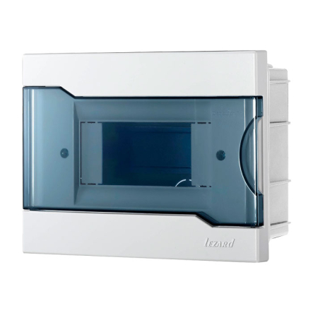 Щит Lezard ЩРВ-П-6, 6 модульный внутренней установки с прозрачной крышкой 190х148х92 мм, 730-1000-006 - 1