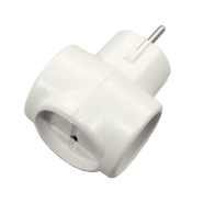 Трійник TOKER 6-10A, білий