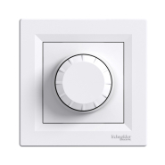 Світлорегулятор поворотний Schneider Electric ASFORA, білий, ЕРН6400121