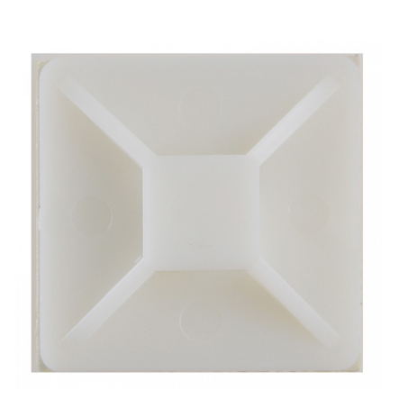 Майданчик самоклеючий АСКО-УКРЕМ, 40х40 мм, біла, под хамут, в шт. - 1