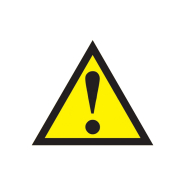 Наліпка 'Увага! Небезпека', 150*150 мм, чорне на жовтому, 92031