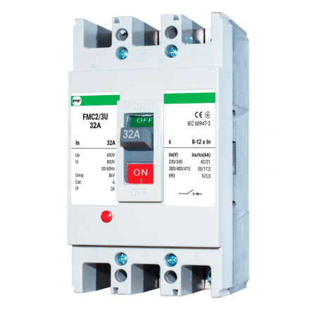 Автоматичний вимикач Promfactor АВ3002, 32А, Н, 3Р, 25kA, FMC23U0032 - 1