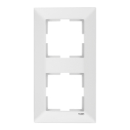 Рамка двойная вертикальная VIKO Meridian, 90979022-WH, белая