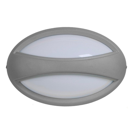 Светильник IEK, ДПО 1403, LED 6x6 Вт, IP54, 6500K, овал с пояском, серый, LPDO0-1403-6-1-K03 - 1
