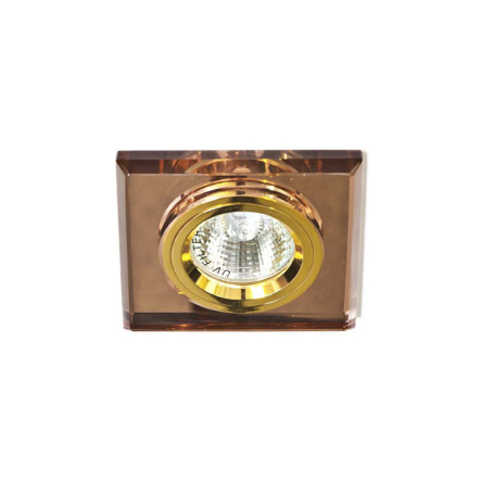 Светильник точечный Feron 8170-2, MR16, GU5.3, 50W, коричневый/золото - 1
