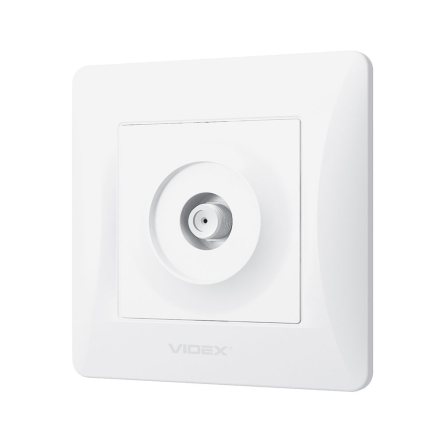 Розетка VIDEX BINERA, SAT одинарна супутникова, біла, VF-BNSK1SATE-W - 3