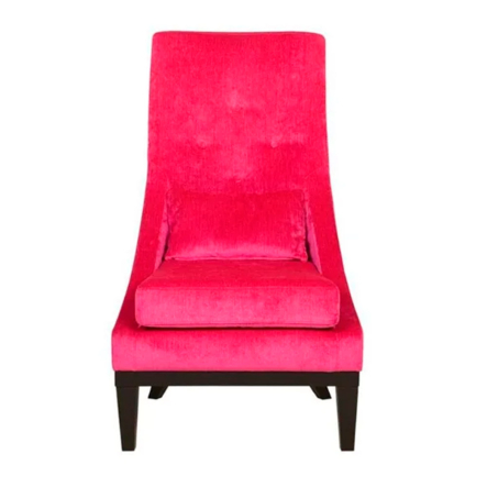 Кресло Sits Ginerva 65x85x103/43, ткань Elyot E0709 Pink, ножки dark brown - 2