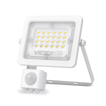 Прожектор LED VIDEX VL-F2e105W-S, 10W, 5000K, 220V с датчиком движения, черный
