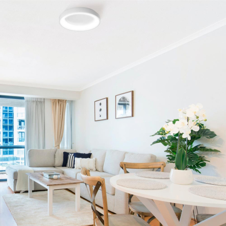 Светильник LED накладной VIDEX EDGE-RC-72W-WHITE 2700K-6000K круг Ø450мм