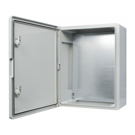 Корпус АБС-пластик АСКО-Укрем, ударостойкий, с монтажной панелью, непрозрачные дверки, 35*50*19, ІР65, A0270010019