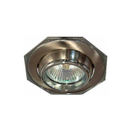 Светильник точечный поворотный Feron 305, R50, E14, титан/хром
