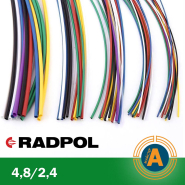 Трубка термоусадочная RADPOL, RCH1 4,8/2,4Х1-Т зеленая