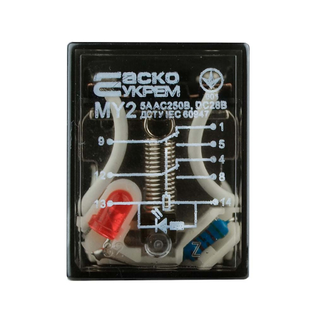 Реле промежуточное АСКО-УКРЕМ MY2 DC12, A0090010023