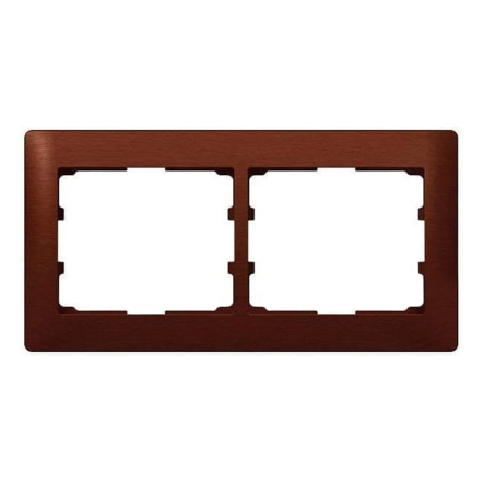Рамка 2 поста горизонтальая Legrand Galea Life, 771982, красное дерево - 1