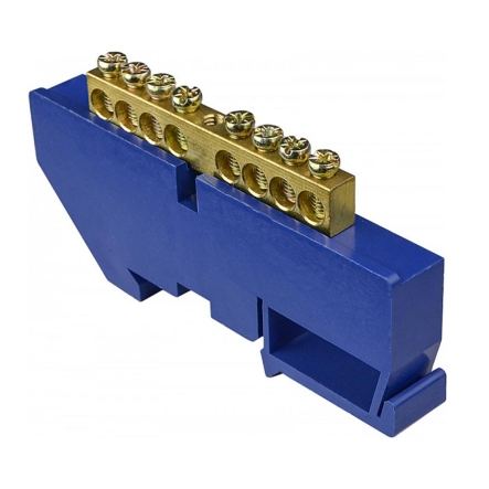 Нулевая шина с изолятором на DIN-рейку АСКО-УКРЕМ ВС - 4А 08, A0150120048