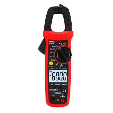 Клещи токоизмерительные UNI-T UT204R, AC/DC, диаметр 28 мм - 1