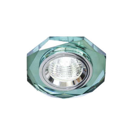 Светильник точечный Feron 8020-2, MR16, GU5.3, зеленый/серебро - 1