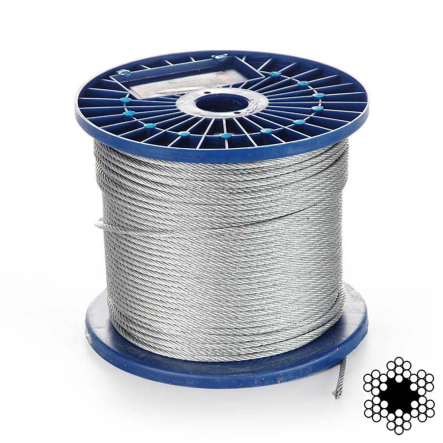 Трос оцинкованный d-4 DIN 3055 (6х7)