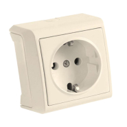 Розетка с заземлением, VIKO VERA, 90681208, крем