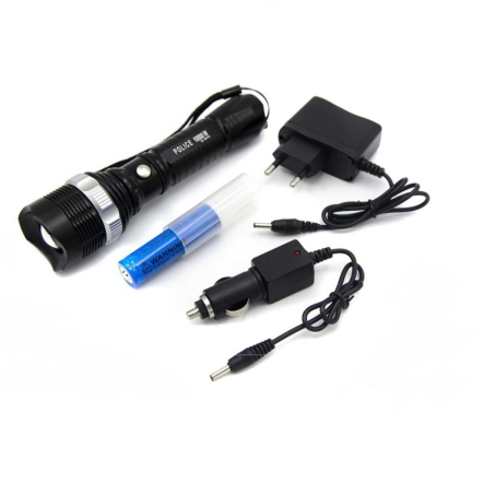 Ліхтар акумуляторний поліція зелений - 1