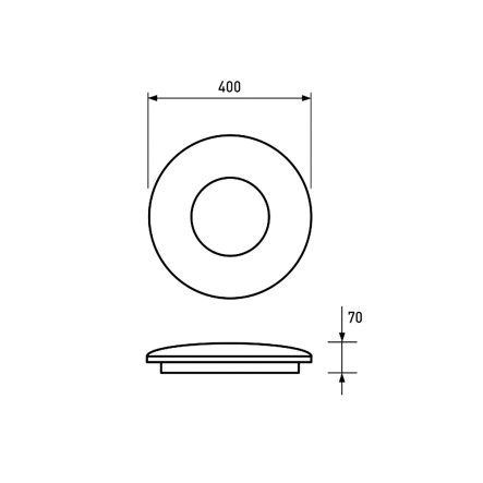 Светильник светодиодный EUROLAMP, Smart Ligh, музыкальный 24W, RGB, LED-SLM-24W